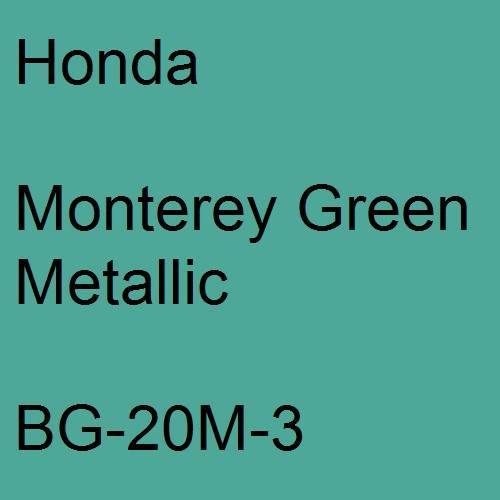 Honda, Monterey Green Metallic, BG-20M-3.